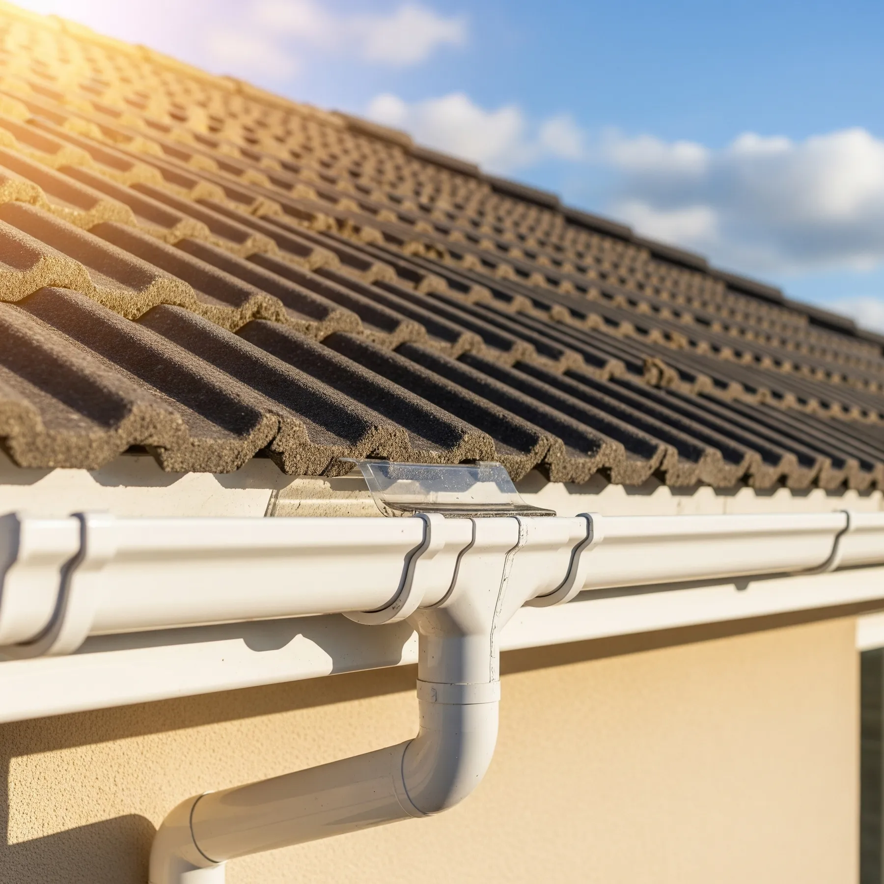 After gutter cleaning