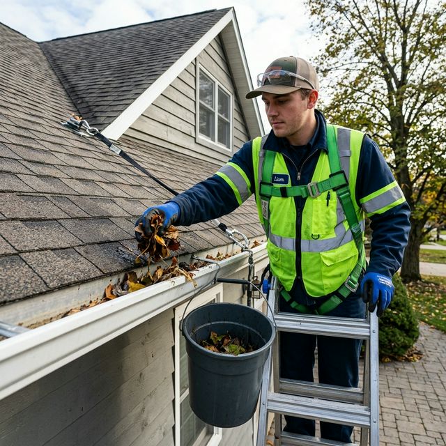 Professional gutter cleaning service