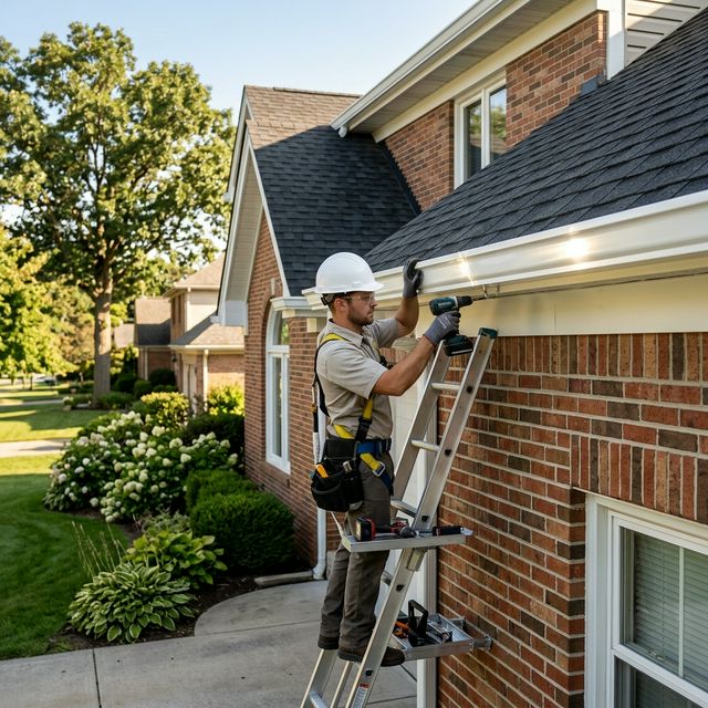 Seamless gutter installation